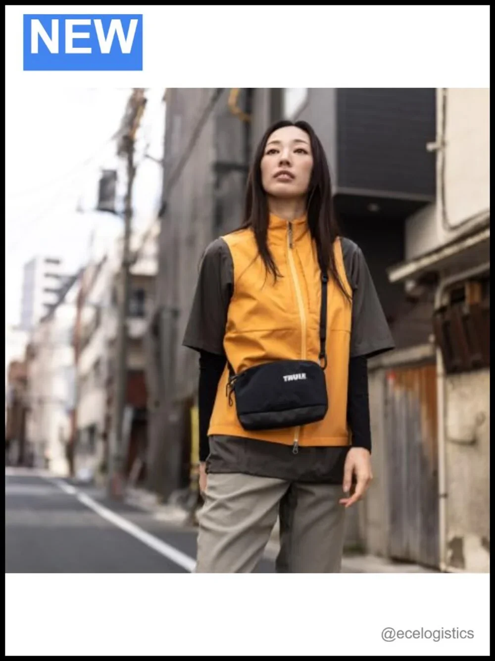 Water-Resistant Nylon Crossbody Sling Bag with YKK Zippers